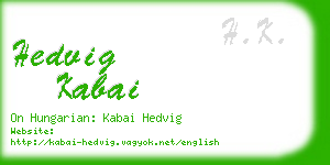 hedvig kabai business card